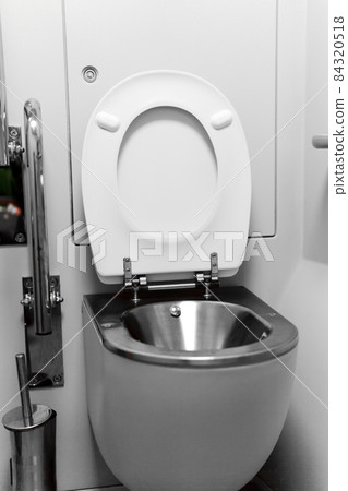 vacuum toilet in a passenger train carriage vacuum toilet in a passenger train carriage 84320518