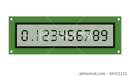 Calculator lcd display number clock time numeral timer. LCD display vector alarm score digit Calculator lcd display number clock time numeral timer. LCD display vector alarm score digit 84321122
