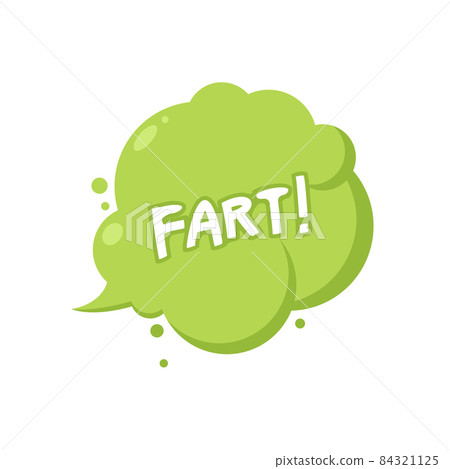 Fart smoke cartoon icon. Stink fart bad smell green gas cloud Fart smoke cartoon icon. Stink fart bad smell green gas cloud 84321125