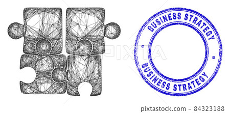 Textured Business Strategy Stamp Seal and Network Irregular Mesh Puzzle Icon Textured Business Strategy Stamp Seal and Network Irregular Mesh Puzzle Icon 84323188