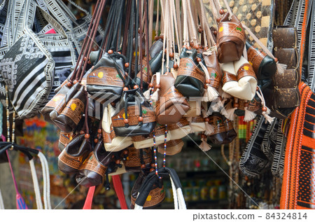 Handmade bags in the market of Dominicana Handmade bags in the market of Dominicana 84324814