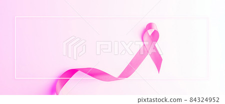 Pink ribbon background. Health care symbol pink ribbon on white background. Breast cancer woman support concept. World cancer day. Pink ribbon background. Health care symbol pink ribbon on white background. Breast cancer woman support concept. World cancer day. 84324952