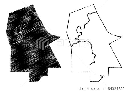 Ta Khmau City (Kingdom of Cambodia, Kampuchea, Kandal Province) map vector illustration, scribble sketch City of Ta Khmau map Ta Khmau City (Kingdom of Cambodia, Kampuchea, Kandal Province) map vector illustration, scribble sketch City of Ta Khmau map 84325821