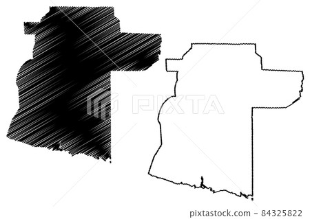 Siem Reap City (Kingdom of Cambodia, Kampuchea) map vector illustration, scribble sketch City of Siem Reap map 84325822