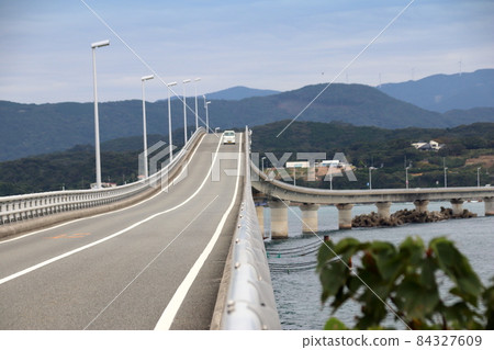 Tsunoshima Bridge in Shimonoseki City Tsunoshima Bridge in Shimonoseki City 84327609