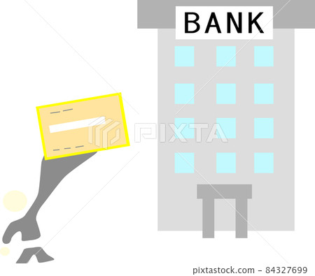 Image material "software" of people who go to the bank Image material "software" of people who go to the bank 84327699