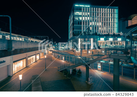 Himeji Station at night 84329843