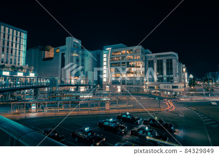 Himeji Station at night 84329849