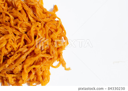 Pickle Turnip in plate on white background. 84330230