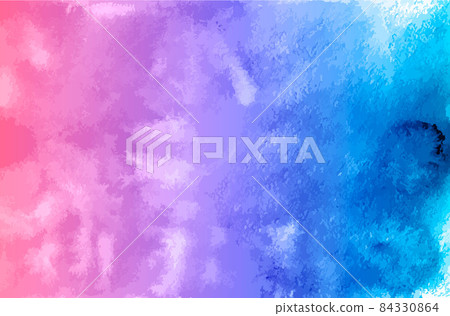 Watercolor texture vector background. Purple blue gradient aquarelle painting. Colorful watercolor stains. Scrapbooking paper. 84330864