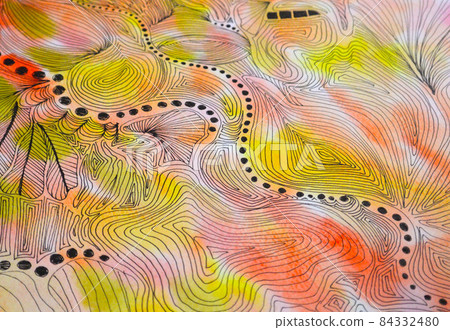 使用橙色蒼白細膩線條的圖案 使用橙色蒼白細膩線條的圖案 84332480