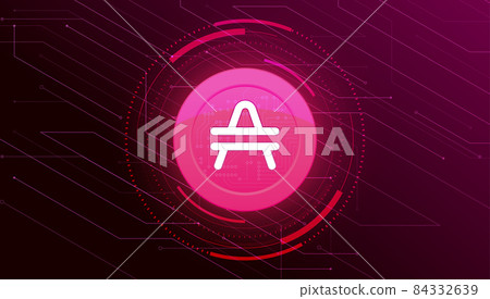 AMP crypto currency themed banner. AMP crypto currency themed banner. 84332639