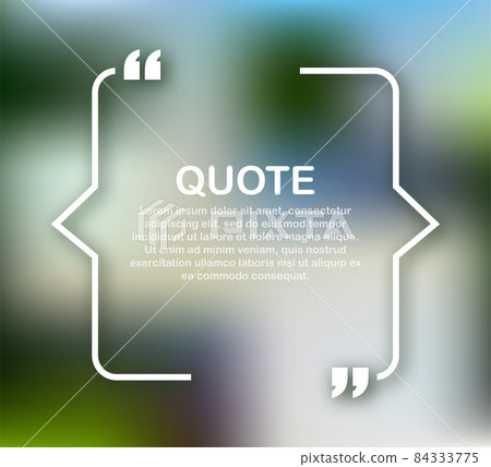 Quote frames. Blank template with print information design quotes. Vector stock illustration. Quote frames. Blank template with print information design quotes. Vector stock illustration. 84333775