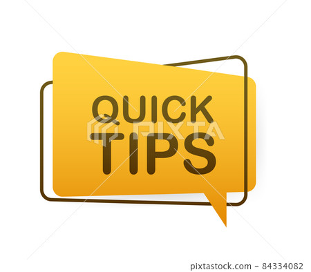 Megaphone Hand, business concept with text quick tips. Megaphone Hand, business concept with text quick tips. 84334082