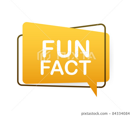 Megaphone label with fun fact. Megaphone banner Megaphone label with fun fact. Megaphone banner 84334084