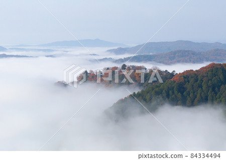 備中松山城，天空之城，雲海秋葉之美 84334494