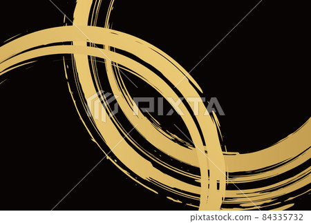 Japanese style circle background illustration... - Stock Illustration ...