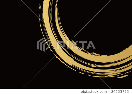 Japanese style circle background illustration... - Stock Illustration ...