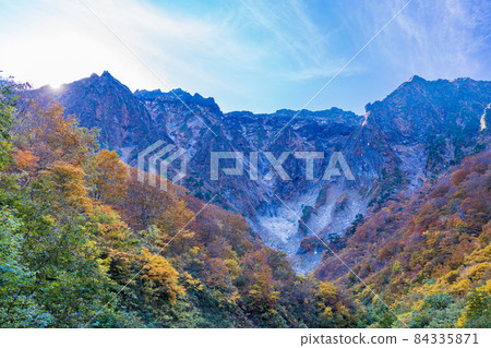 (Gunma Prefecture) Tanigawadake Ichinokurazawa's autumn leaves 84335871
