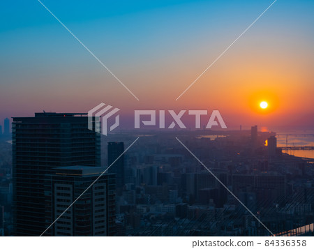 [Osaka Umeda] Urban view from the upper floors 84336358