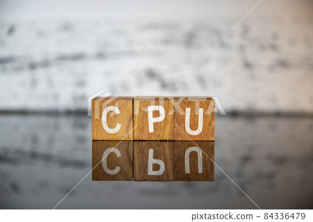 Business image (IT terminology) Block character CPU 84336479