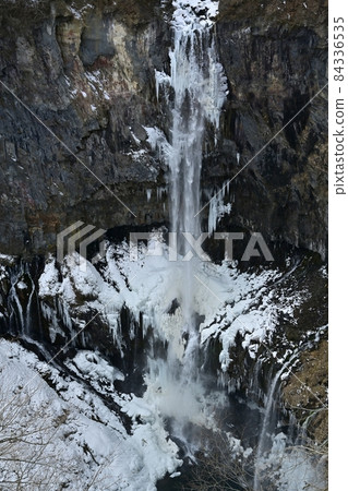 Kegon Falls in the midwinter 84336535