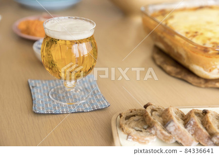 Cooking image lined up on the table 84336641