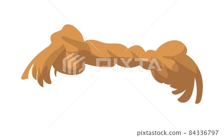Cartoon rope toy for dogs. Canine chewing bone. Puppy care equipment. Domestic animals supplies template. Veterinary shop goods. Isolated cord stuff. Vector doggy leisure accessory Cartoon rope toy for dogs. Canine chewing bone. Puppy care equipment. Domestic animals supplies template. Veterinary shop goods. Isolated cord stuff. Vector doggy leisure accessory 84336797