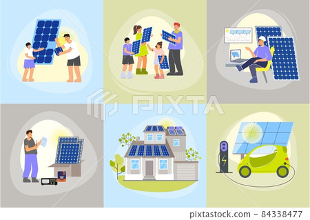 Solar Energy Square Compositions 84338477