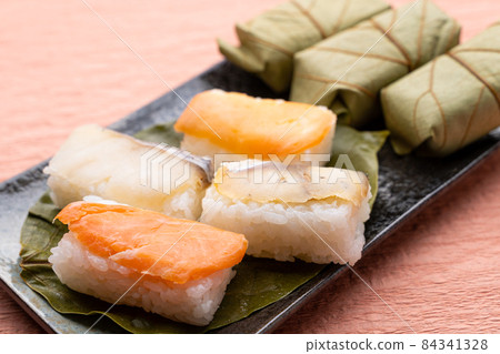 Persimmon leaf sushi Persimmon leaf sushi 84341328