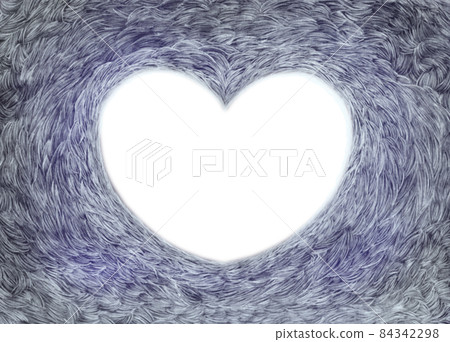 Anxious and dark image background and illustration of a heart full of hope 84342298