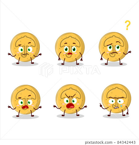 Cartoon character of dalgona candy umbrella with what expression Cartoon character of dalgona candy umbrella with what expression 84342443