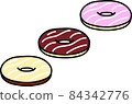 Vector material of donut with icing pattern 84342776