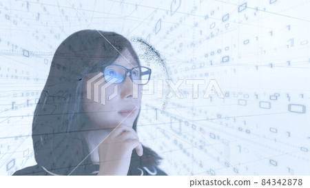 Digital sales, work from home, telework, digitization of large cities by IoT Image of background image Digital sales, work from home, telework, digitization of large cities by IoT Image of background image 84342878