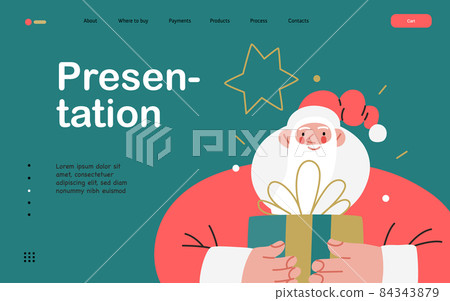 Web Santa - a corporative website page template. 84343879
