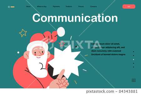 Web Santa - a corporative website page template. 84343881