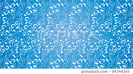 Abstract frosty patterns, panoramic blue and white web pattern background - Vector Abstract frosty patterns, panoramic blue and white web pattern background - Vector 84344265