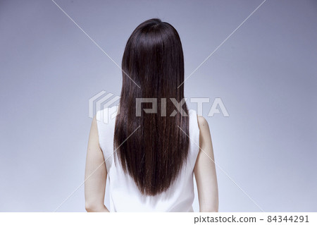 Hair image of a young Japanese woman 84344291