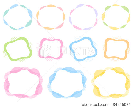 Loosely shaped pop and colorful frameset Loosely shaped pop and colorful frameset 84346025