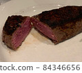 Thick rare steak 84346656