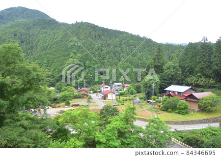 2021 Scenery from the train window from Seibu Ikebukuro Line Higashi-Hino Station to Seibu-Chichibu Station on the Chichibu Line 84346695