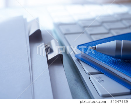 Business image · document · notebook · keyboard Business image · document · notebook · keyboard 84347589