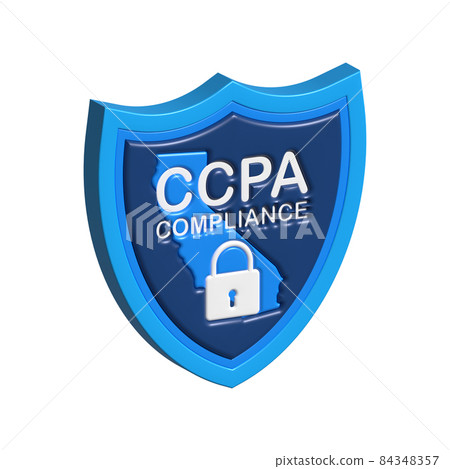Ccpa, great design for any purposes. Security icon. Website information. Internet security. Data protection. 3D illustration Ccpa, great design for any purposes. Security icon. Website information. Internet security. Data protection. 3D illustration 84348357
