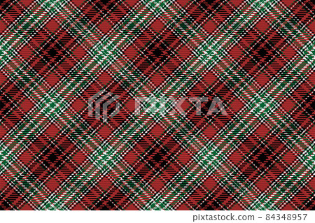 Seamless pattern of scottish tartan plaid. Repeatable background with check fabric texture. Vector backdrop striped textile print. 84348957