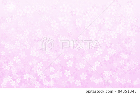 Spring background material, cherry blossom petals 84351343
