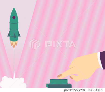 Man Hand Pressing Button To Launch Rocket To Space For New Horizons. Businessman Pushing Switch To Commence The Space Shuttle To The Skies For Better Ideas. Man Hand Pressing Button To Launch Rocket To Space For New Horizons. Businessman Pushing Switch To Commence The Space Shuttle To The Skies For Better Ideas. 84351448