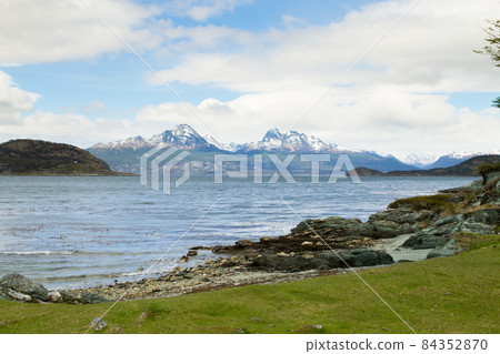 Hoste island view, Tierra Del Fuego National Park, Argentina Hoste island view, Tierra Del Fuego National Park, Argentina 84352870