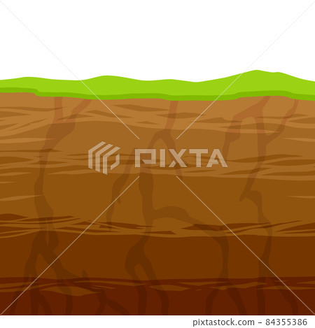 Land in the section. Underground background.... - Stock Illustration ...