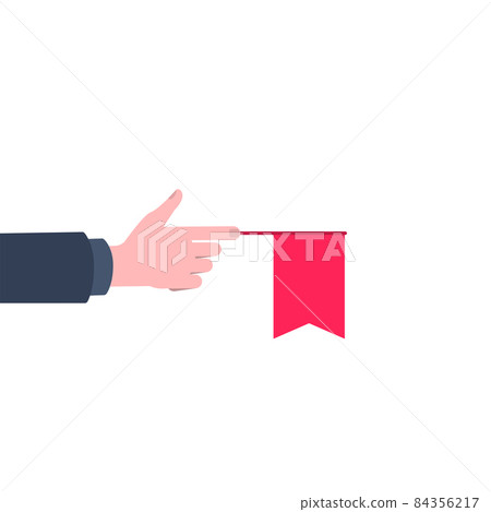 Illustration of hand isolated on white background. 84356217