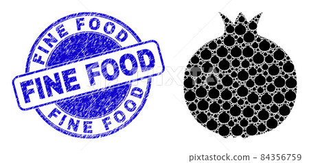 Distress Fine Food Stamp and Pomegranate Recursion Composition of Self Items Distress Fine Food Stamp and Pomegranate Recursion Composition of Self Items 84356759